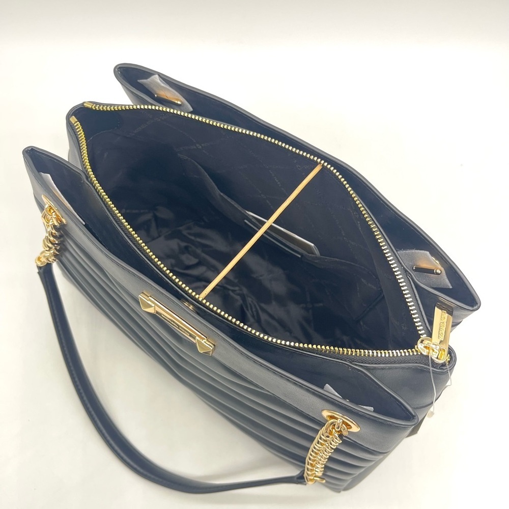 Michael Kors Black Quilted Whitney Shoulder Tote Bag - Picture 8 of 9
